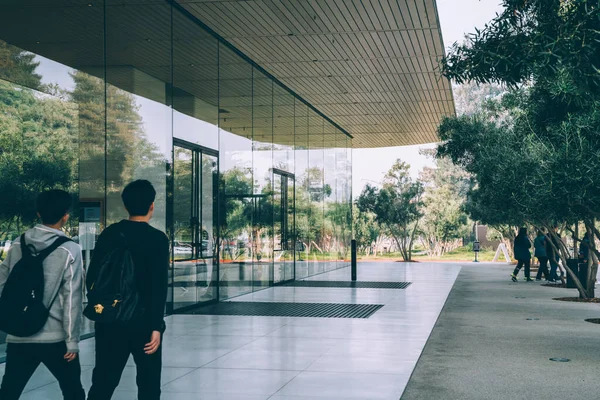 Купертино Калифорния Сша Ноября 2018 Года Apple Park Center Архитектурное — стоковое фото