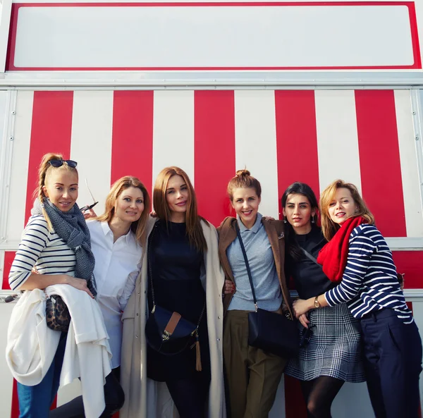 Beautiful group of women having fun — 스톡 사진