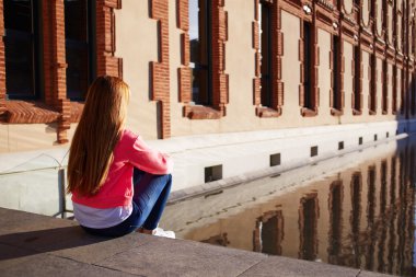 trendy hipster zevk güneşli öğleden sonra