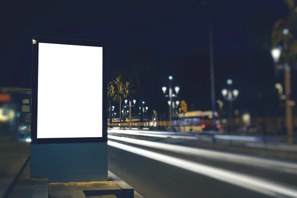 Boş şehir billboard kopya alanı ile — Stok fotoğraf