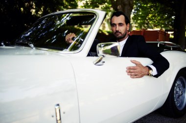lüks araba zengin işadamı