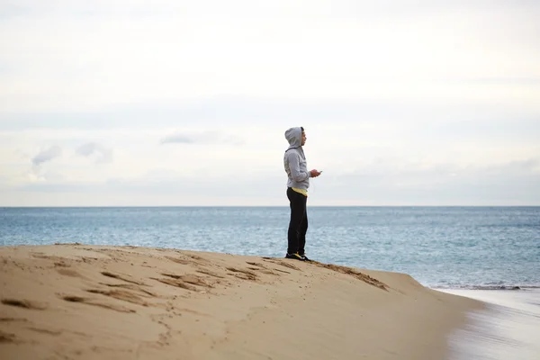 Runner having a rest after run — Stock Photo, Image