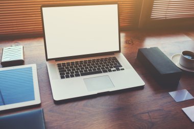 Electronic business and distance work concept