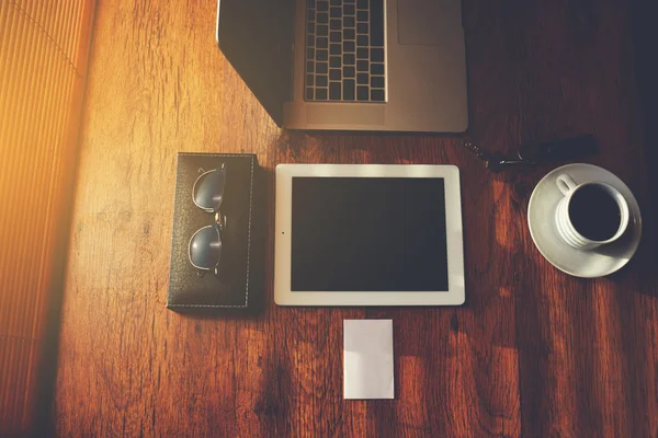 Accesorios para personas de negocios y herramientas de trabajo — Foto de Stock