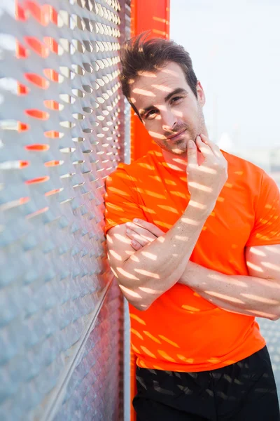 Handsome male athlete — Stock Photo, Image