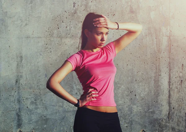 Attractive sportswomen standing — Stock Photo, Image