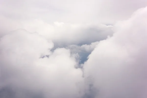 Aerial view of beautiful grey clouds — Stock Photo, Image