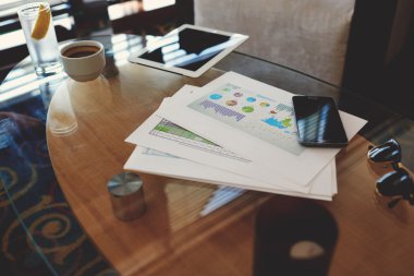 Digital tablet and mobile phone and documents