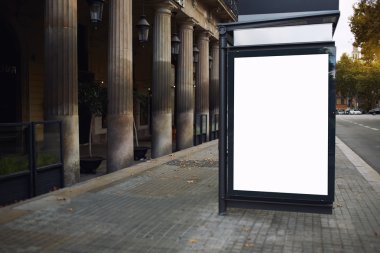 Blank billboard with copy space screen