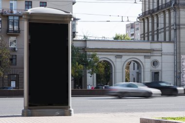 Blank billboard with copy space screen