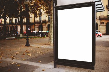 Blank billboard with copy space clipart