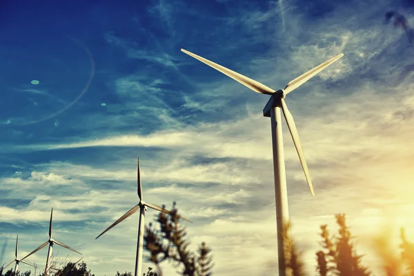 Electric generators located in countryside — Φωτογραφία Αρχείου