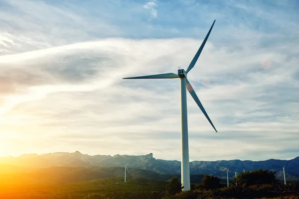 Electric generators located in countryside — Stock Photo, Image