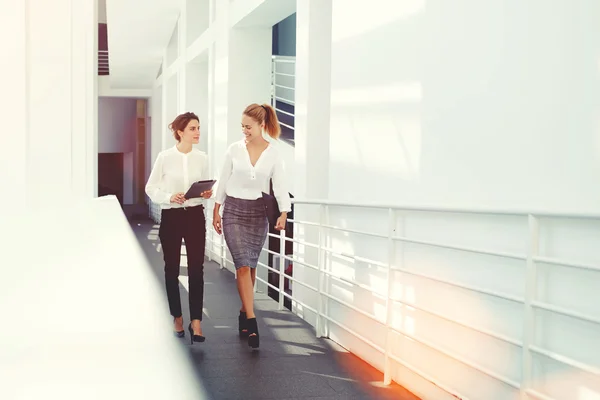 Unternehmerinnen diskutieren Projektideen — Stockfoto