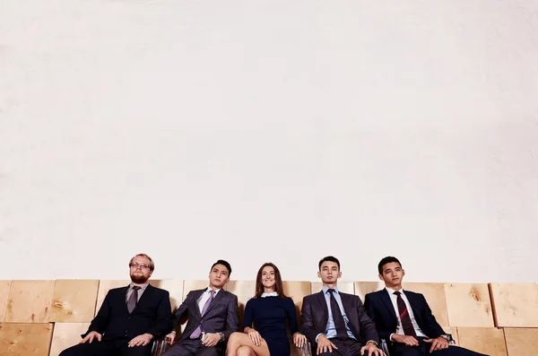 Multi ethnic business people in office — Stock Photo, Image