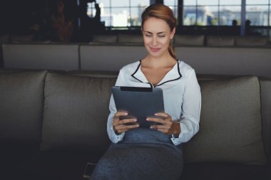 business using touch pad
