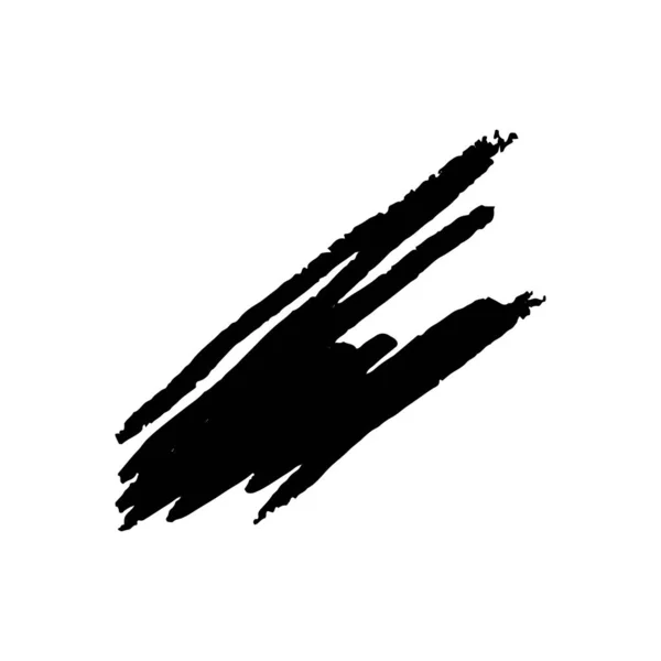 Grunge υφή βούρτσα κιμωλία, Χειροποίητος λεκές μαρκαδόρος απομονώνονται σε λευκό φόντο. Εικονογράφηση διανύσματος — Διανυσματικό Αρχείο