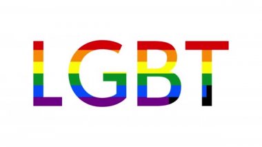 LGBT bayrak animasyonu, lgbt sembolü, beyaz arkaplanda gökkuşağı bayrağı animasyonu