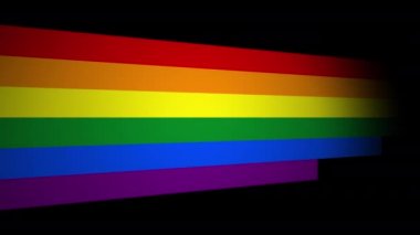 LGBT gökkuşağı bayrağı animasyonu, homoseksüel işaret animasyonu