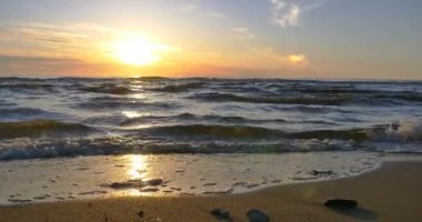 Baltık Sahili 'nde gün batımı 