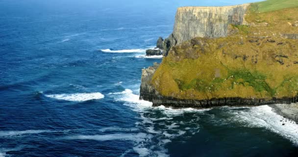 Útesy Moher v hrabství Clare, Irsko — Stock video