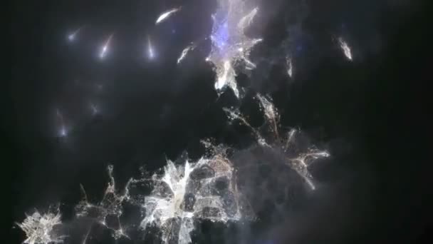 Feux d'artifice dans la grande ville européenne Riga, Jour de l'indépendance, Nouvel An 