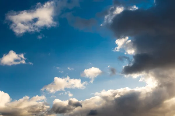 Sky with clouds and sun — Stock Photo, Image