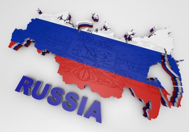 illistration Rusya Haritası