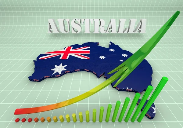 Иллюстрация Австралии — стоковое фото
