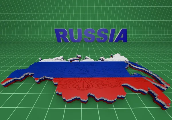 Illistración de Rusia mapa — Foto de Stock