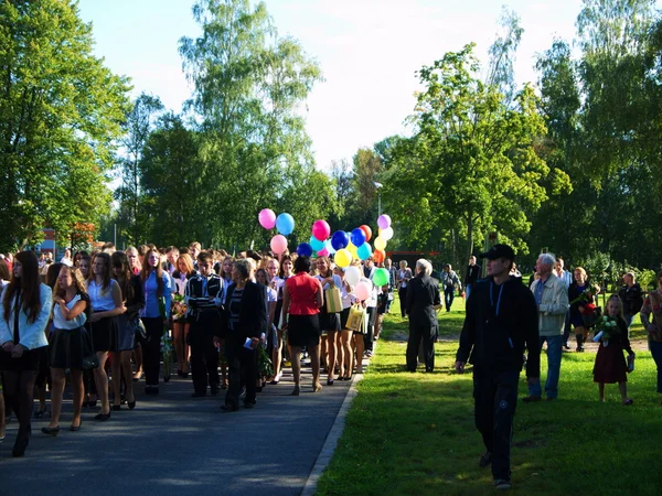 Första skoldagen — Stockfoto