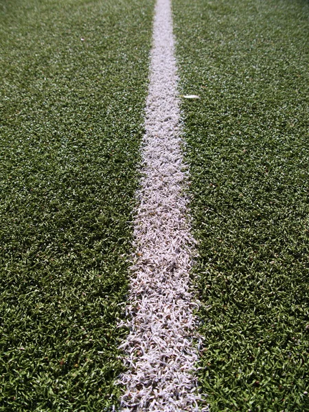 Fußballfeld Gras auf dem Grün — Stockfoto