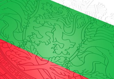 bayrak harita illüstrasyon, Bulgaristan