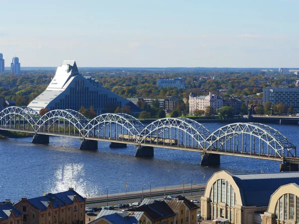 La vista panoramica di Riga, Lettonia — Foto Stock