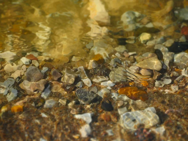 Textura de pedras debaixo de água — Fotografia de Stock