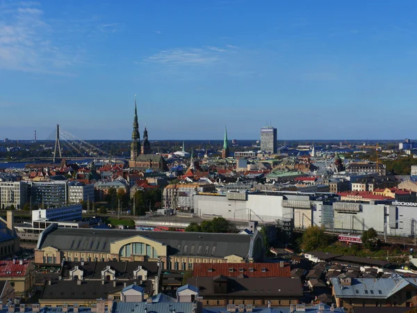 Panorama vyn i riga, Lettland — Stockfoto