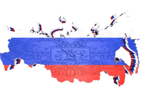 Illistration Rusko mapy — Stock fotografie