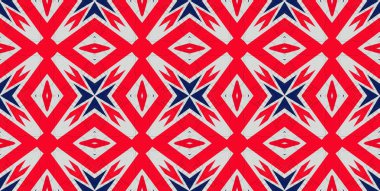 Etnik model. soyut kaleydoskop kumaş tasarımı.