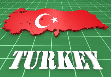 Türkiye'nin bayrak harita çizimi