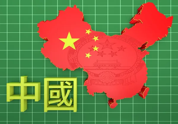 Illustratuin mapa de China —  Fotos de Stock