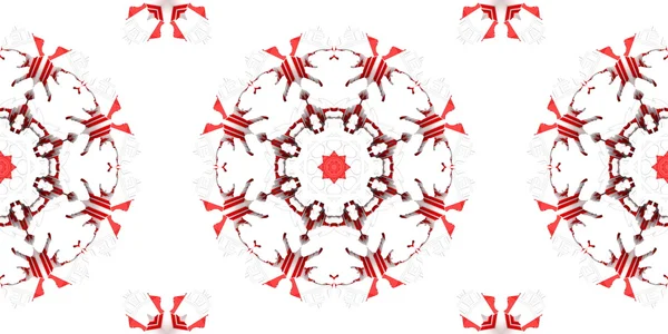 Etnický vzorec. abstraktní kaleidoskop textilie design. — Stock fotografie