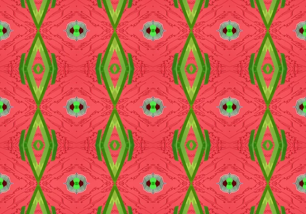 Ethnic pattern. Abstract kaleidoscope  fabric design. — Stock Photo, Image