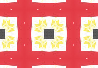 Etnik model. soyut kaleydoskop kumaş tasarımı.