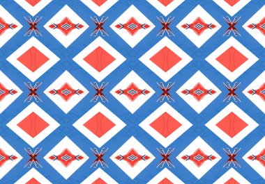 Etnik model. soyut kaleydoskop kumaş tasarımı.