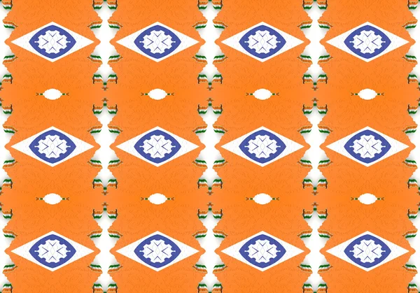 Etnický vzorec. abstraktní kaleidoskop textilie design. — Stock fotografie