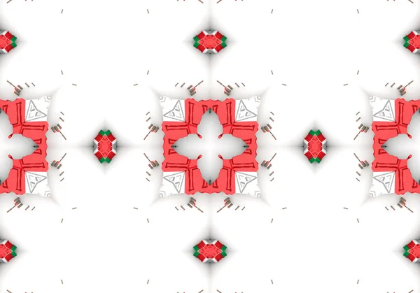 Etnisch patroon. abstracte caleidoscoop stof ontwerp. — Stockfoto