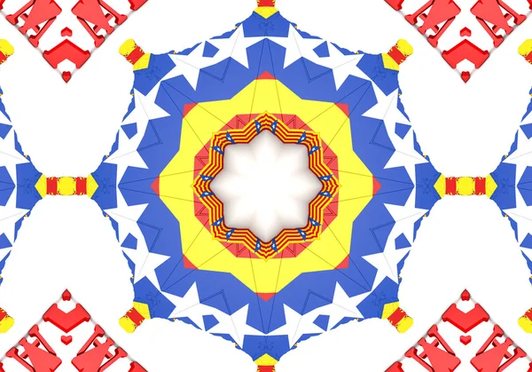 Etnický vzorec. abstraktní kaleidoskop textilie design. — Stock fotografie