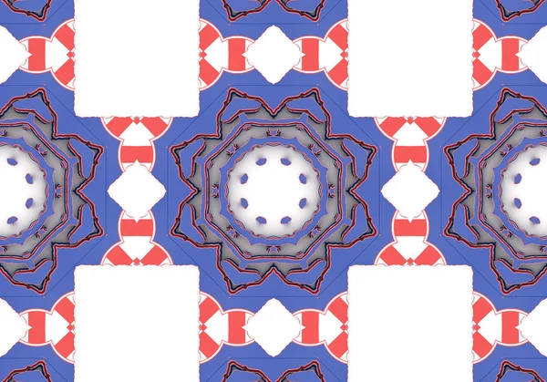 Etnický vzorec. abstraktní kaleidoskop textilie design. — Stock fotografie