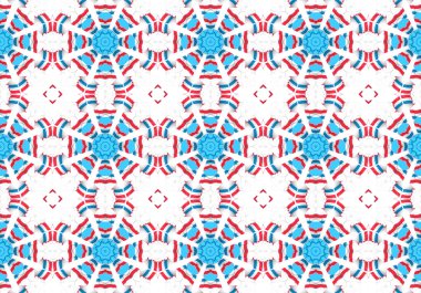 Etnik model. soyut kaleydoskop kumaş tasarımı.