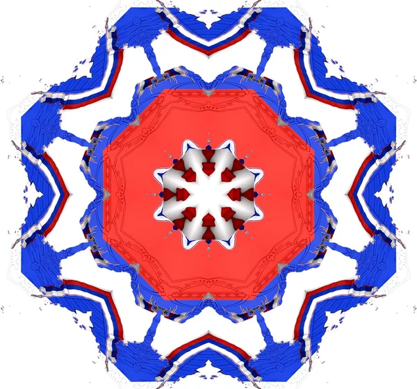 Ethnische Muster. abstraktes Kaleidoskop-Stoffdesign. — Stockfoto